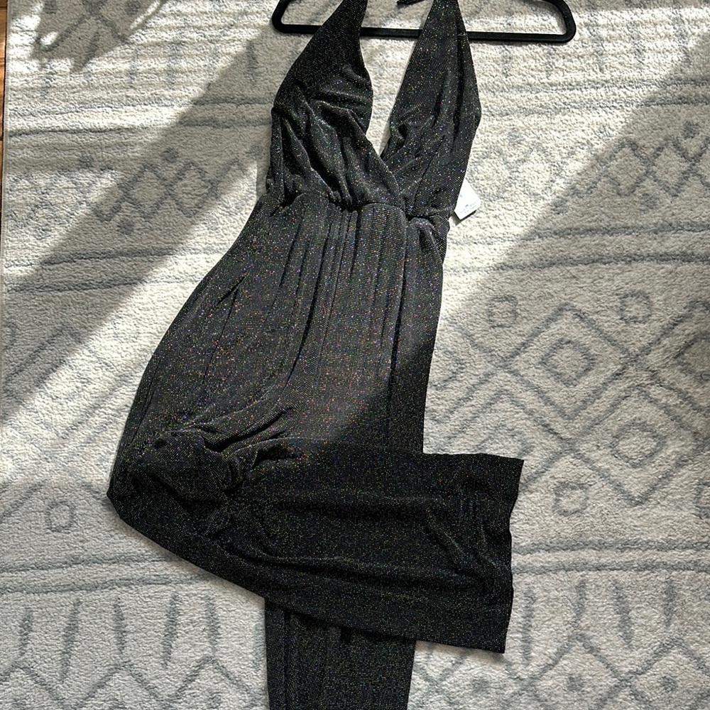 Elegant Black Halter Jumpsuit